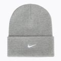 Мъжка зимна шапка Nike Peak Swoosh Beanie dark grey heather/white