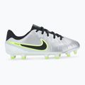 Детски футболни обувки Nike Tiempo Legend 10 Academy FG/MG metallic silver/volt/black 2