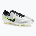 Мъжки футболни обувки Nike Tiempo Legend 10 Pro FG metallic silver/volt/black