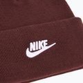 Детска зимна шапка Nike Peak burgundy crush/white 3