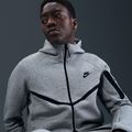 Мъжки суитшърт Nike Tech Windrunner Full Zip cavе dark grey heather/black 5