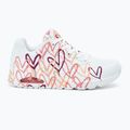 Дамски обувки SKECHERS JGoldcrown Uno Spread The Love white/coral 2