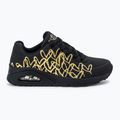 Дамски обувки SKECHERS JGoldcrown Uno Golden Heart black/multicolor metallic 2