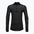 Мъжки термо суитшърт Smartwool Intraknit Thermal Merino Base Layer 1/4 Zip black/white