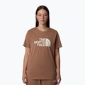 The North Face дамска тениска Relaxed Easy Tee latte/white dune