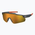 Детски слънчеви очила Under Armour Levelup Jr S3 с метализирано сиво/златно огледало 2