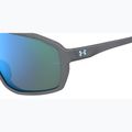 Детски слънчеви очила Under Armour Gameday Jr S3, метализирани в сиво/синьо 7