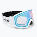 Скиорски очила Smith Transfer white/blue sensor mirror