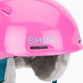 Детска скиорска каска Smith Glide Jr Mips vivid pink hearts 5