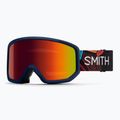 Скиорскa маска Smith Transfer S3 midnight geo alpine/red solx mirror antifog