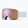 Скиорскa маска Smith Squad S2 white vapor/chromapop everyday rose gold mirror