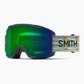 Скиорскa маска Smith Squad S2 emerald renu upcycled scrap/chromapop green mirror
