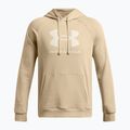 Мъжки суитшърт Under Armour Rival Fleece Logo HD city khaki/summit white 4