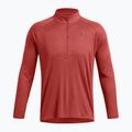Мъжка тениска с дълъг ръкав Under Armour Tech Textured 1/2 Zip earthen orange/black