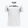 Мъжка тениска за тренировка Under Armour Sliced Wordmark 60/40S white/ black