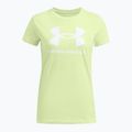 Дамска тениска Under Armour Rival Logo tetro green/white 3