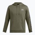 Мъжки суитшърт Under Armour Icon Fleece HD морско зелено/бяло 5