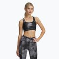 Under Armour Crossback Mid Print тренировъчен сутиен черно/титтаново сиво/титтаново сиво