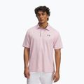 Поло блуза Under Armour Tech Polo prime pink/pitch gray за мъже