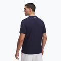 Мъжка тренировъчна тениска Under Armour HeatGear Fitted midnight navy/white 2