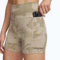 Къси панталони за тренировка за жени Under Armour Project Rock middy city khaki / black 4