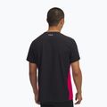 Мъжка тениска за бягане Under Armour Trail Run Zip black/shaded fuchsia/reflective 2