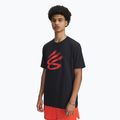 Under Armour Curry Playable 1 Баскетболна тениска черно/огнено