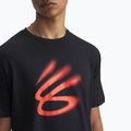 Under Armour Curry Playable 1 Баскетболна тениска черно/огнено 3