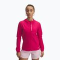 Under Armour Outrun The Storm дамско яке за бягане в цвят фуксия/отразителен