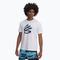 Under Armour Curry Playable 1 Баскетболна тениска бяло/черно