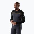 Мъжка термоактивна блуза с дълъг ръкав Smartwool Classic Thermal Merino Base Layer Colorblock Crew Boxed charcoal/honey gold
