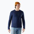 Мъжки лонгслив за трекинг Smartwool Perfect Crew deep navy