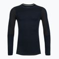 Мъжка термоактивна блуза Smartwool Intraknit Thermal Merino Baselayer Colorblock Crew deep navy/charcoal
