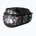 Пътна чанта The North Face Base Camp Duffel S 50 л черен алпийски флорален