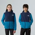Детски суитшърт от полар The North Face Teen Glacier Full Zip Hoodie dusk blue/summit navy 3