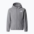 Детски поларен суитшърт The North Face Teen Glacier Full Zip Hoodie mid grey heather