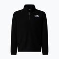 Детски суитшърт от полар The North Face Teen Glacier 1/4 Zip black