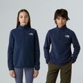 Детски суитшърт от полар The North Face Teen Glacier 1/4 Zip summit navy 3