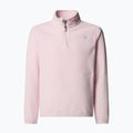 Детски суитшърт от полар The North Face Teen Glacier 1/4 Zip pale blossom