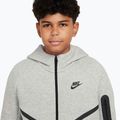 Детски суитшърт Nike Sportswear Tech Fleece Full-Zip тъмно сив heather/черен/черен 4