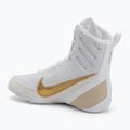 Боксови обувки Nike Machomai 3 бяло/металическо злато 3