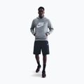 Мъжки суитшърт Nike Club Pullover Hoodie dark grey heather/light smoke grey/white 2