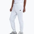Мъжки панталони за бягане Nike Club Jogger white/white/black
