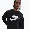 Мъжки суитшърт Nike Sportswear Club Graphic Fleece Crew black/white 4