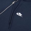 Мъжки суитшърт Nike Club Full Zip Hoodie obsidian/obsidian/white 8