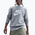 Мъжки суитшърт Nike Sportswear Club Graphic Fleece Crew dark grey heather/white 4