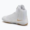 Обувки за борба Nike Inflict 4 бяло/металическо злато/фотонен прах/черно 3