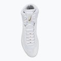 Обувки за борба Nike Inflict 4 бяло/металическо злато/фотонен прах/черно 5