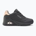 Дамски обувки SKECHERS Uno Wedge Hi Steps black/rose gold 2