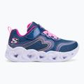 Детски обувки SKECHERS Heart Lights Retro Hearts navy leather/multi trim 2